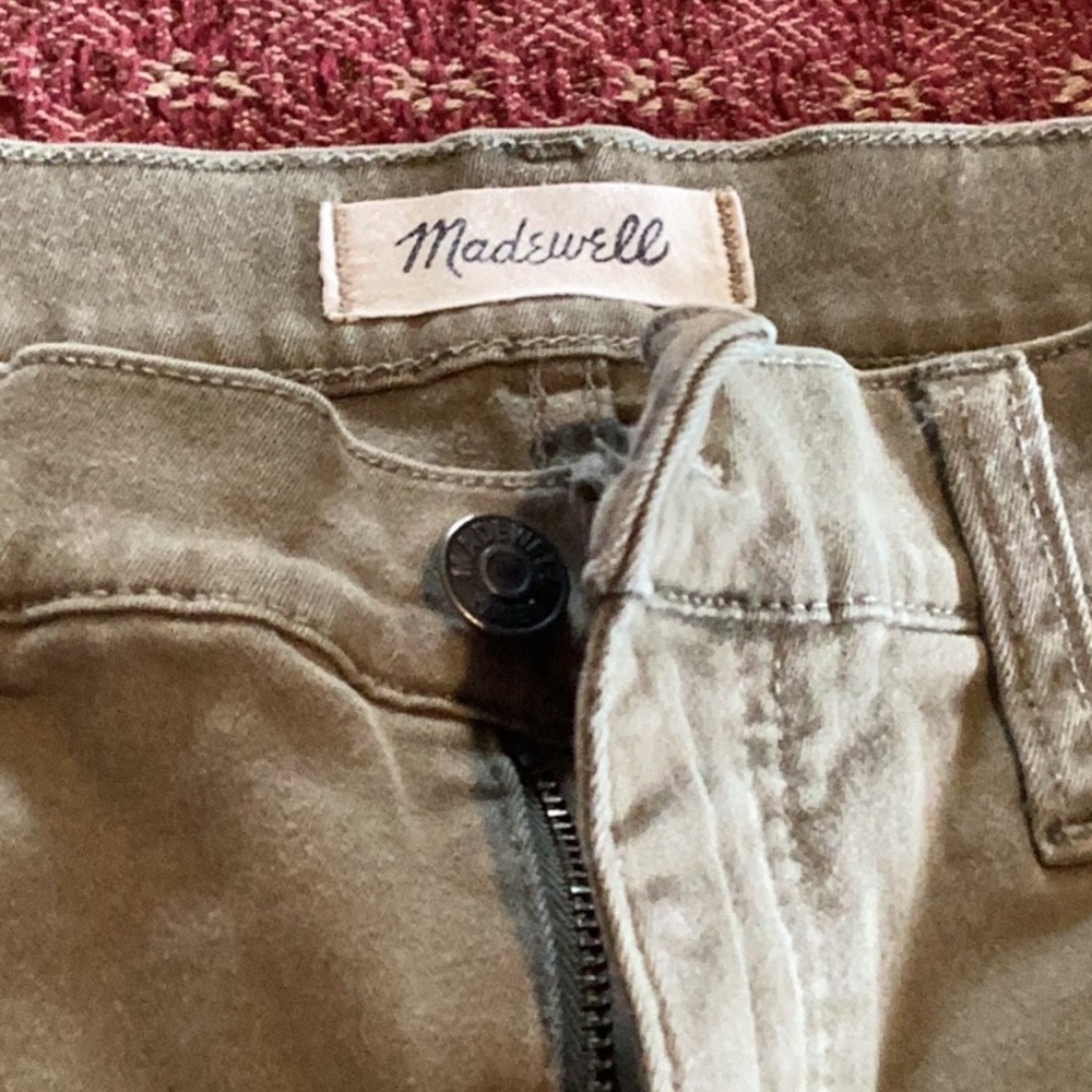 Madewell Khaki jeans 9” high riser Skinny Skinny size 32 - Picture 2 of 6